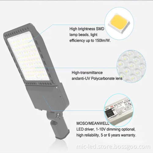 Factory Outlet IP65 Waterproof LED Street Lights 100w-300w for Highway and Outdoor